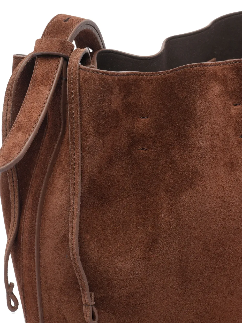 Aesther Ekme Leren schoudertas Bruin