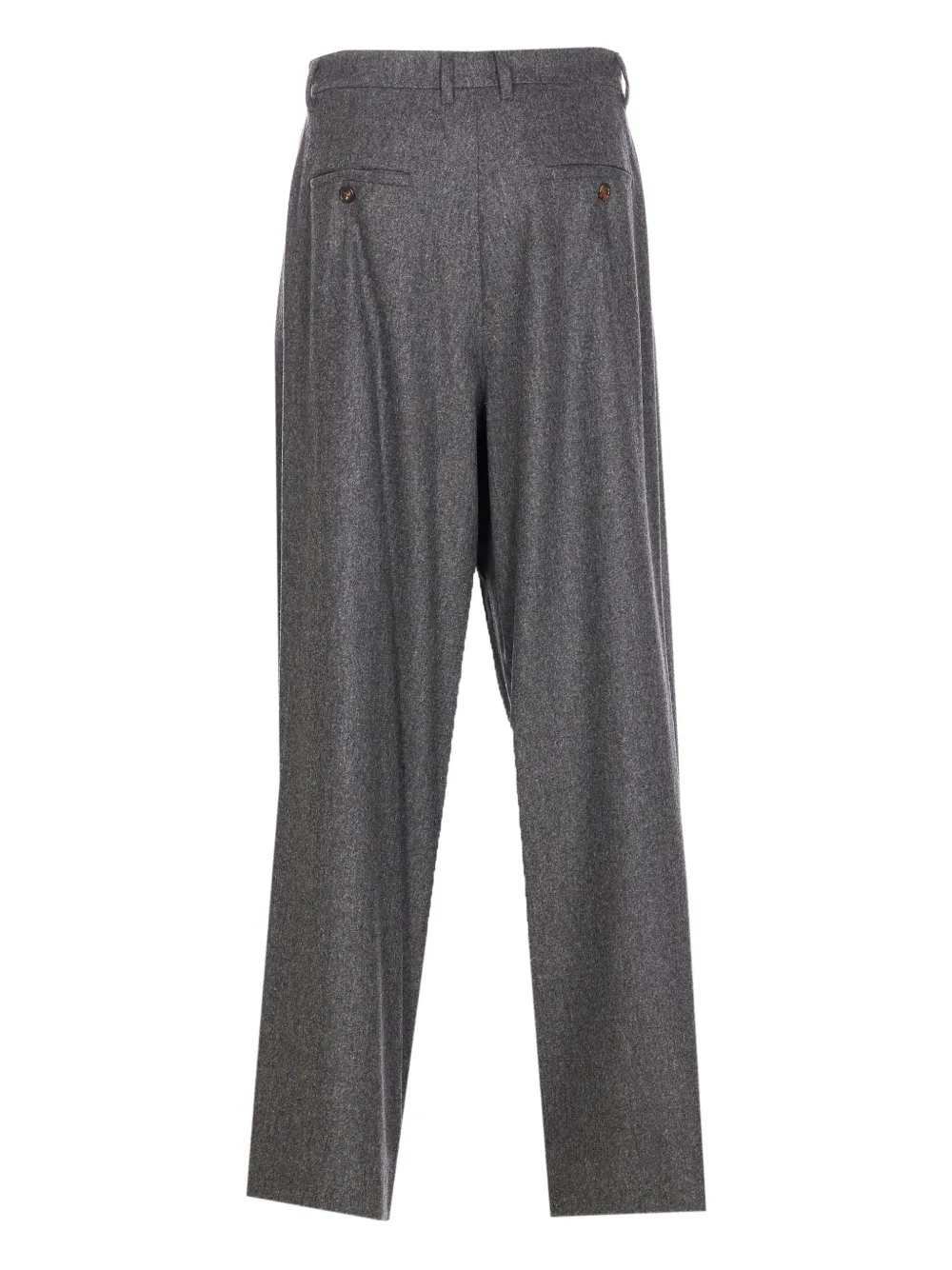 'S Max Mara Wollen pantalon met geplooide voorkant - Grijs