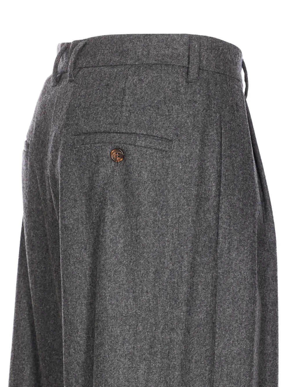 'S Max Mara Wollen pantalon met geplooide voorkant Grijs