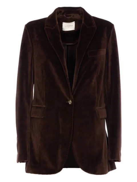 Circolo 1901 velvet single-breasted jacket