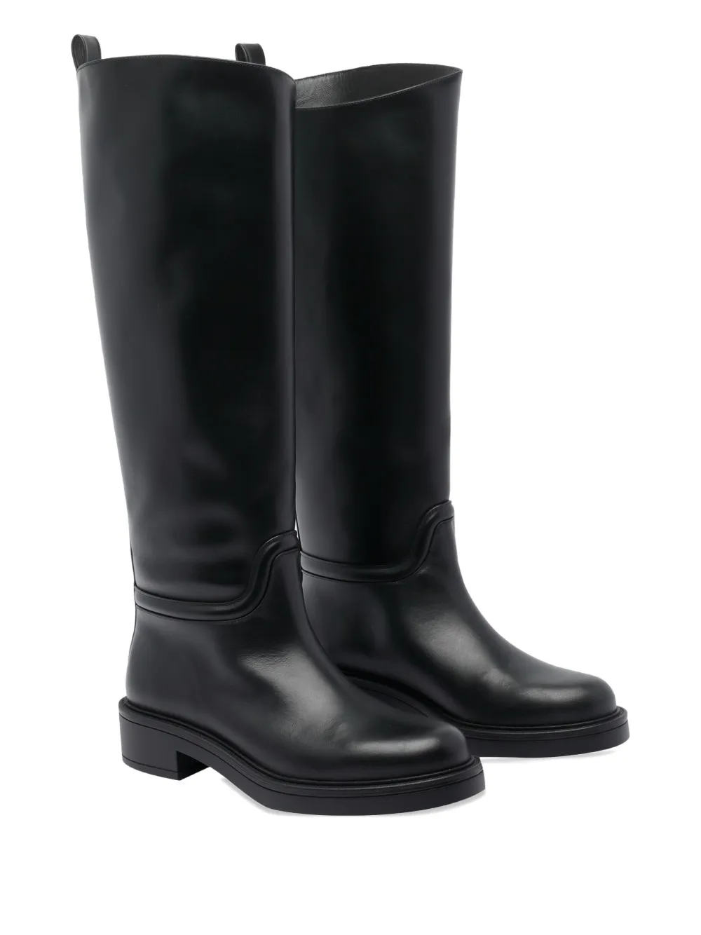 Stuart Weitzman leather boots Black