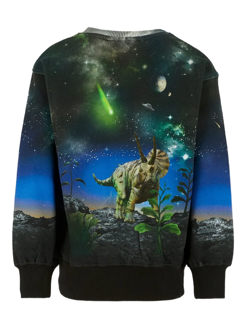 Molo dinosaur-space-print sweatshirt | Black | Image 1