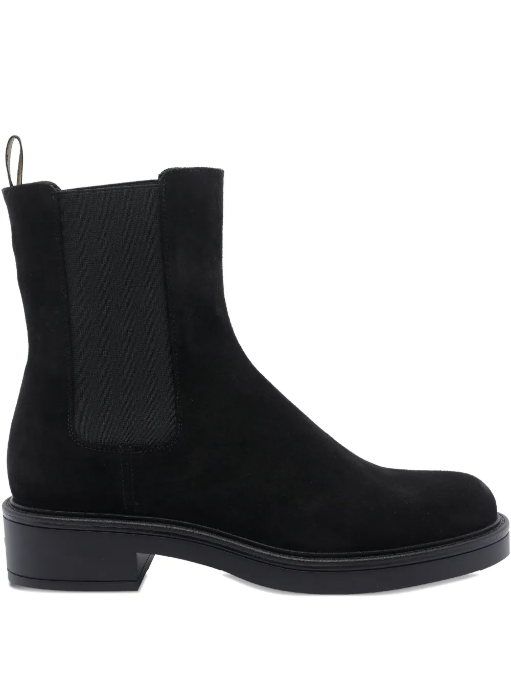 Stuart Weitzman suede chelsea boots Black
