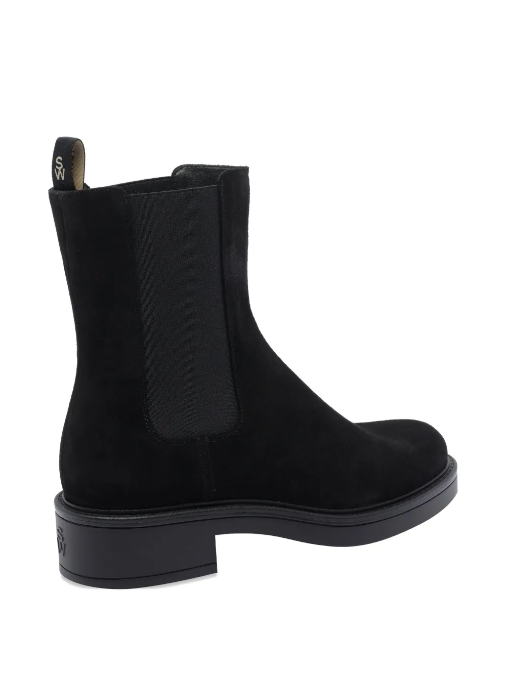 Stuart Weitzman suede chelsea boots Black