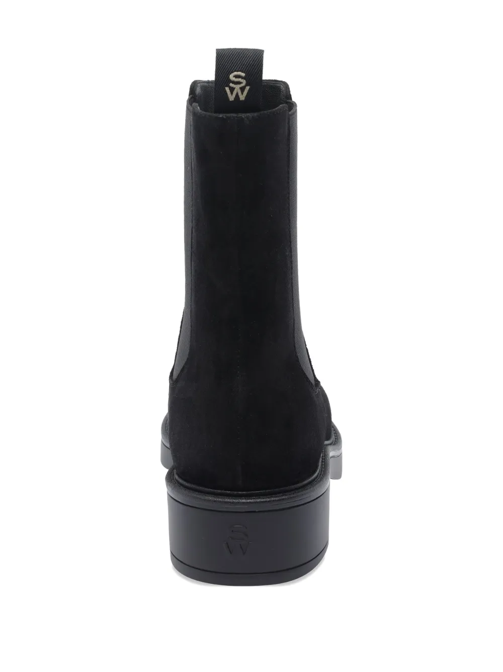 Stuart Weitzman suede chelsea boots Black