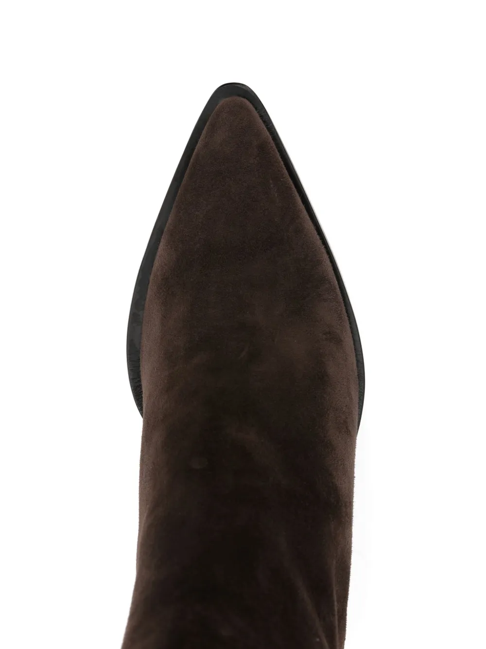 Pomme D'or Juliette Pointed-toe Boots In Brown