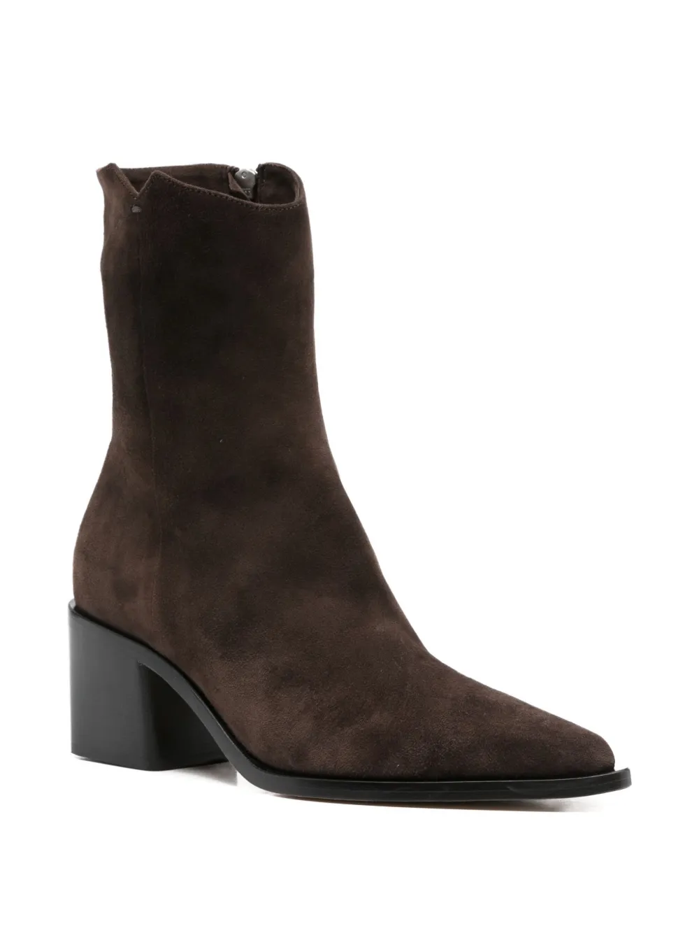 Pomme D'or Juliette Pointed-toe Boots In Brown