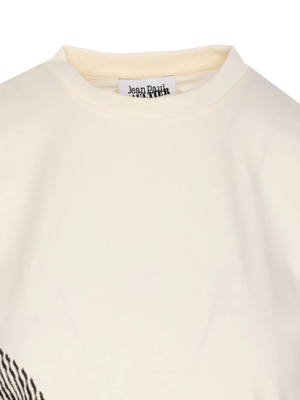 Jean Paul Gaultier Logo-print Cotton T-shirt In Neutral