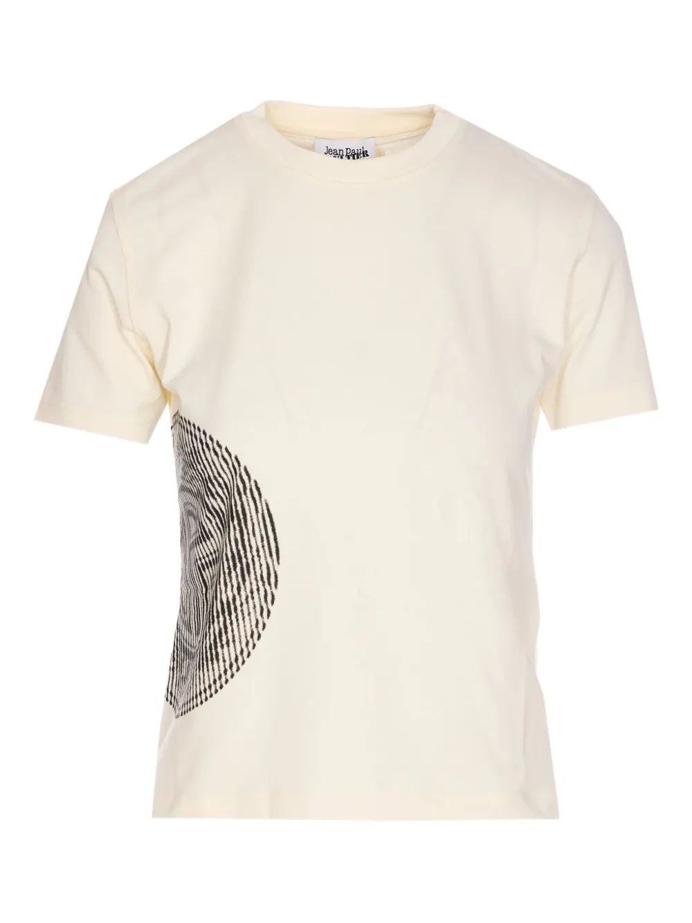 Jean Paul Gaultier Logo-print Cotton T-shirt In Neutral