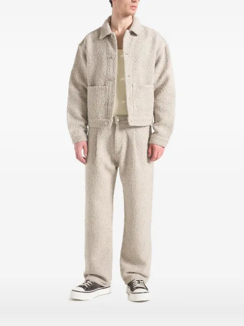 Manière De Voir Damien bouclé back-pleat shirt jacket