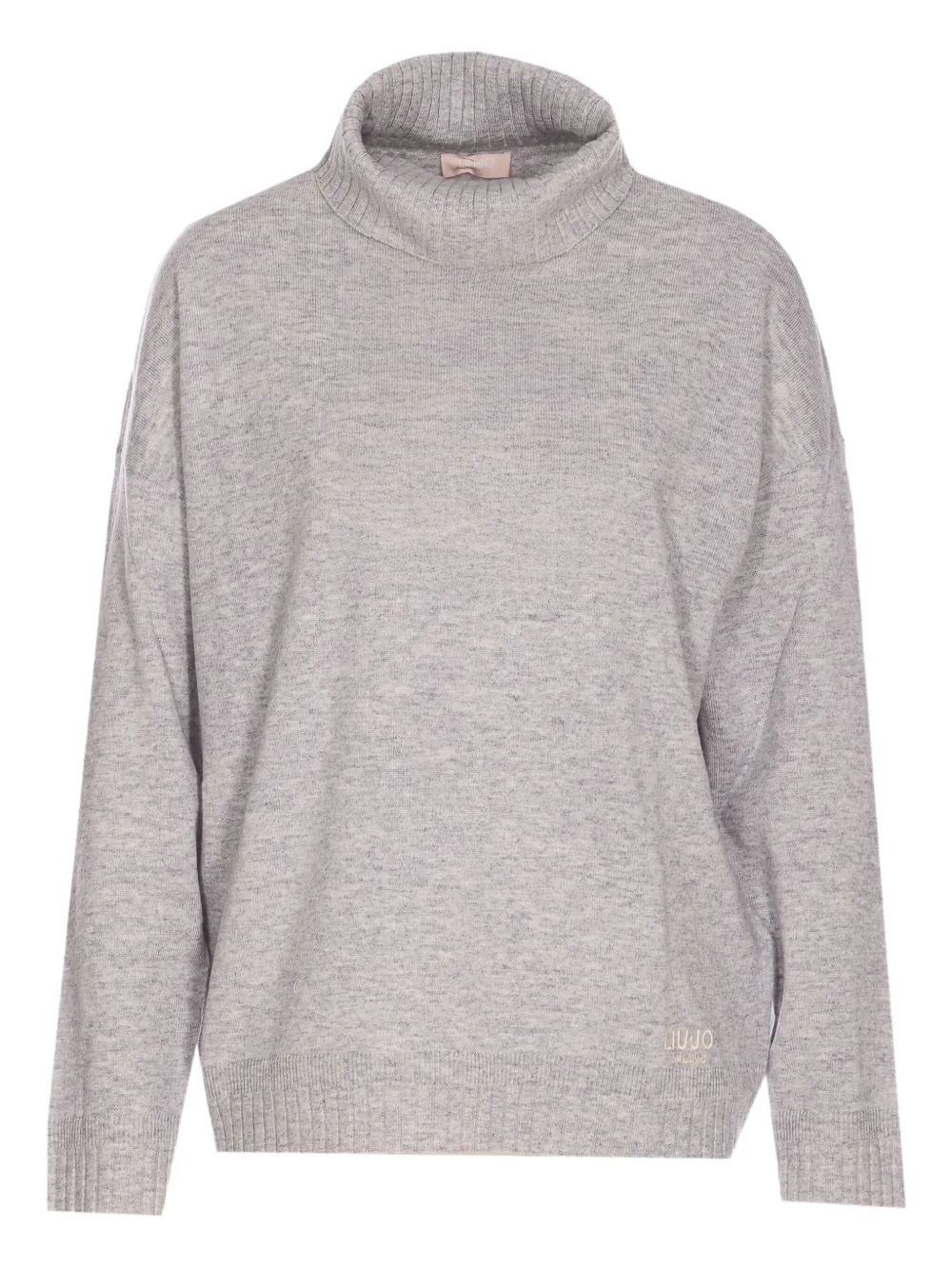 LIU JO turtleneck logo sweater | Grey | Image 1