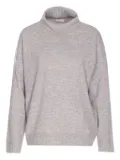 LIU JO turtleneck logo sweater - Grey