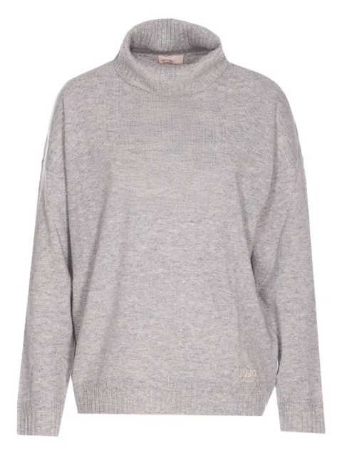 LIU JO turtleneck logo sweater