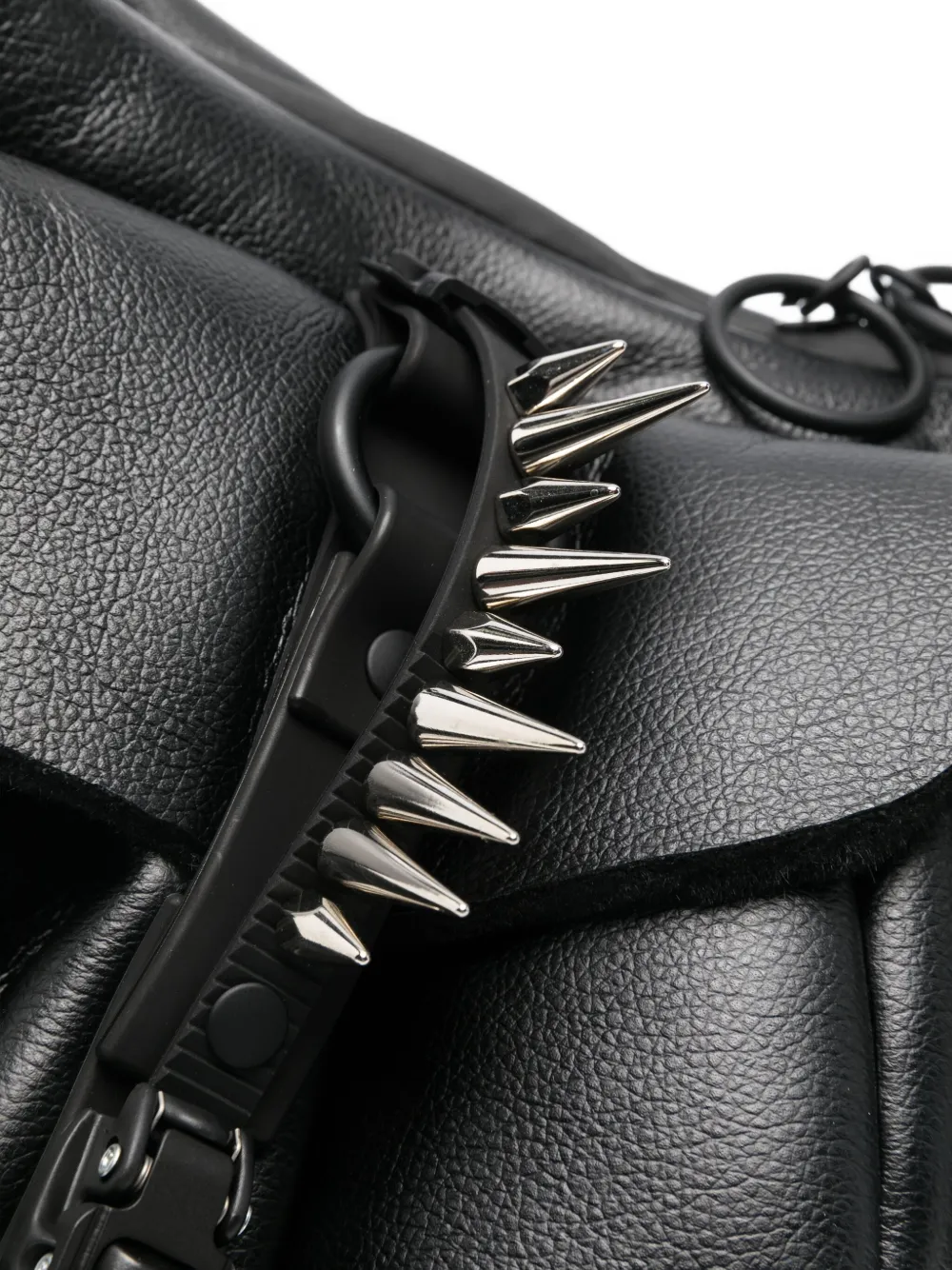 Junya Watanabe Studded Shoulder Bag In Black