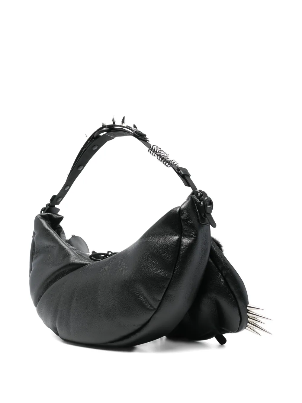Junya Watanabe studded shoulder bag - Zwart