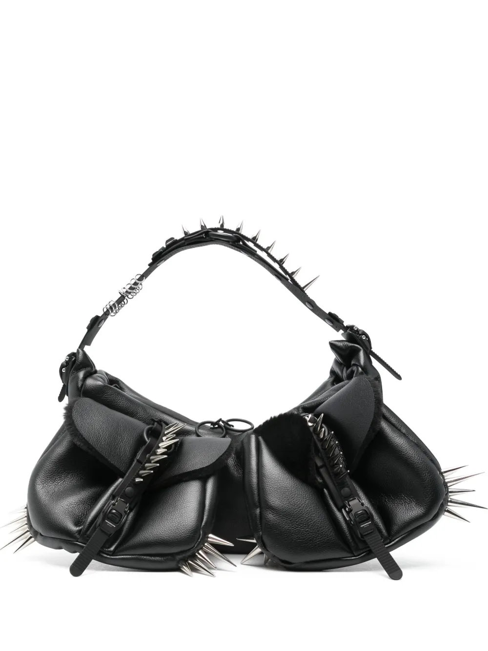 Junya Watanabe studded shoulder bag - Nero
