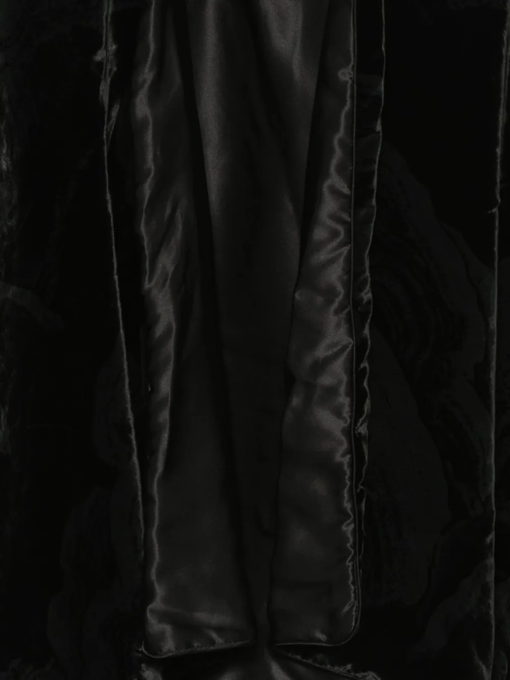 Giorgio Armani Fluwelen jas Zwart