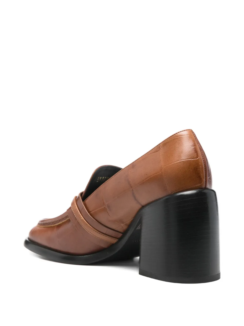 Sergio Rossi 85mm Block-heel Pumps In Brown