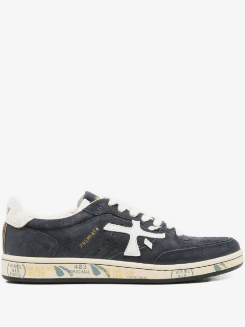 Premiata lädersneakers i mocka