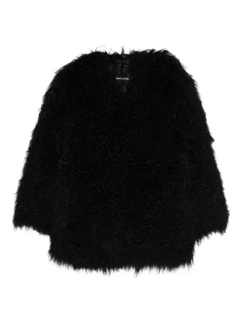 Numerootto teddy-fleece coat