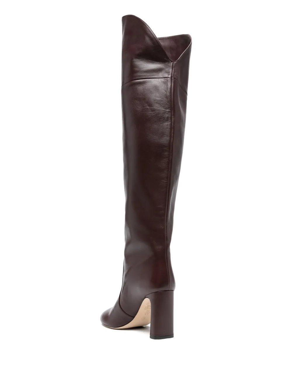 Stuart Weitzman 85mm Babette Tubo leather boots Brown