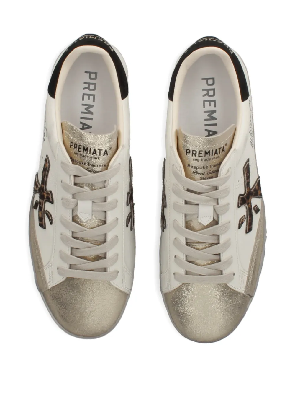 Premiata Sneakers met luipaardprint Wit