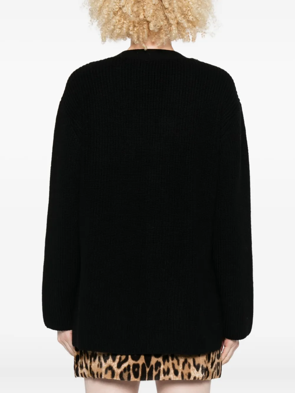 P.a.r.o.s.h Sequin-embellished Cardigan In Black
