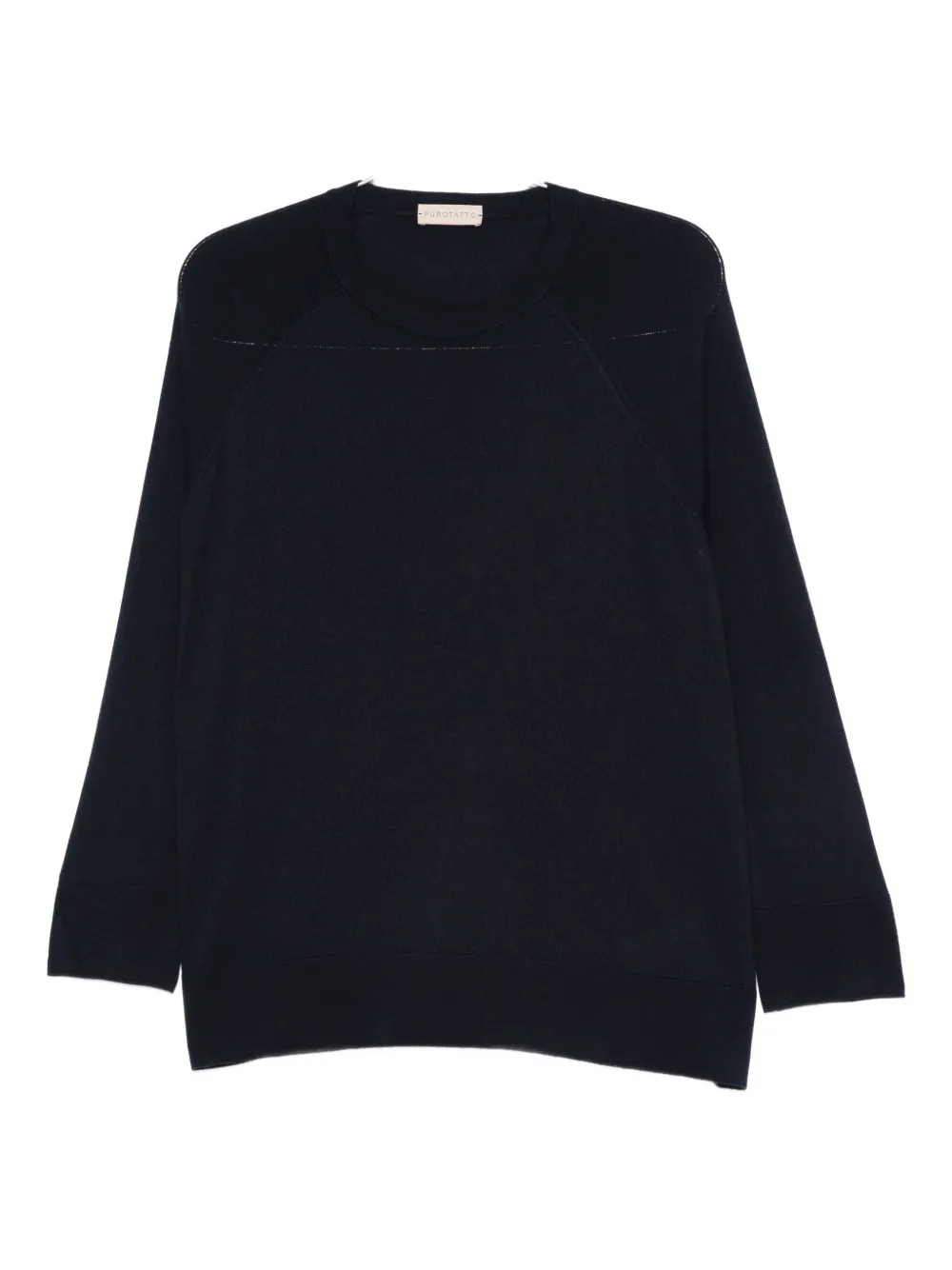 Purotatto Raglan-sleeve Sweater In Blue