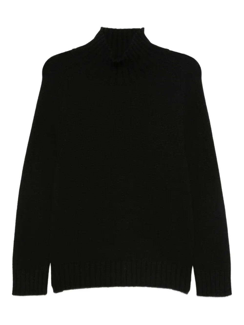 Purotatto high-neck ribbed sweater | Black | Image 1