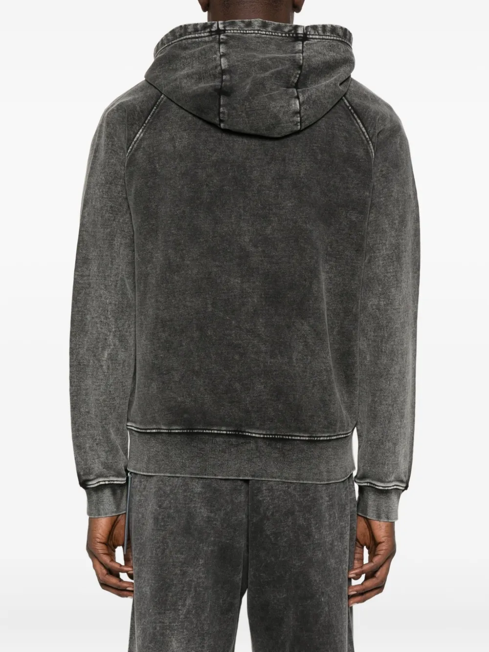 Diesel Hoodie met rits Grijs