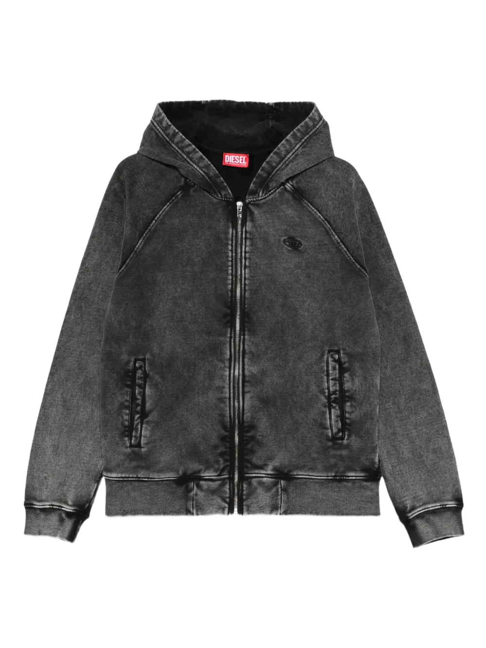 Diesel zip-up hoodie | Grey | Image 1