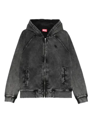 すー DIESEL ダークグレー フルジップパーカー Diesel ジップアップ パーカー | グレー | FARFETCH JP