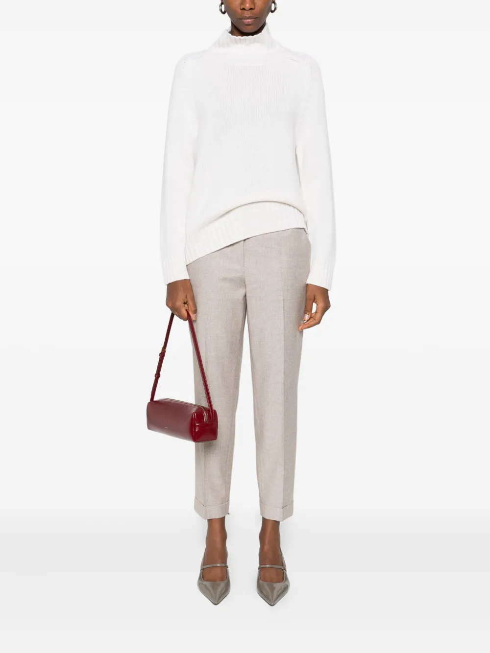 Purotatto high-neck ribbed sweater | Knitted Tops | Image 2