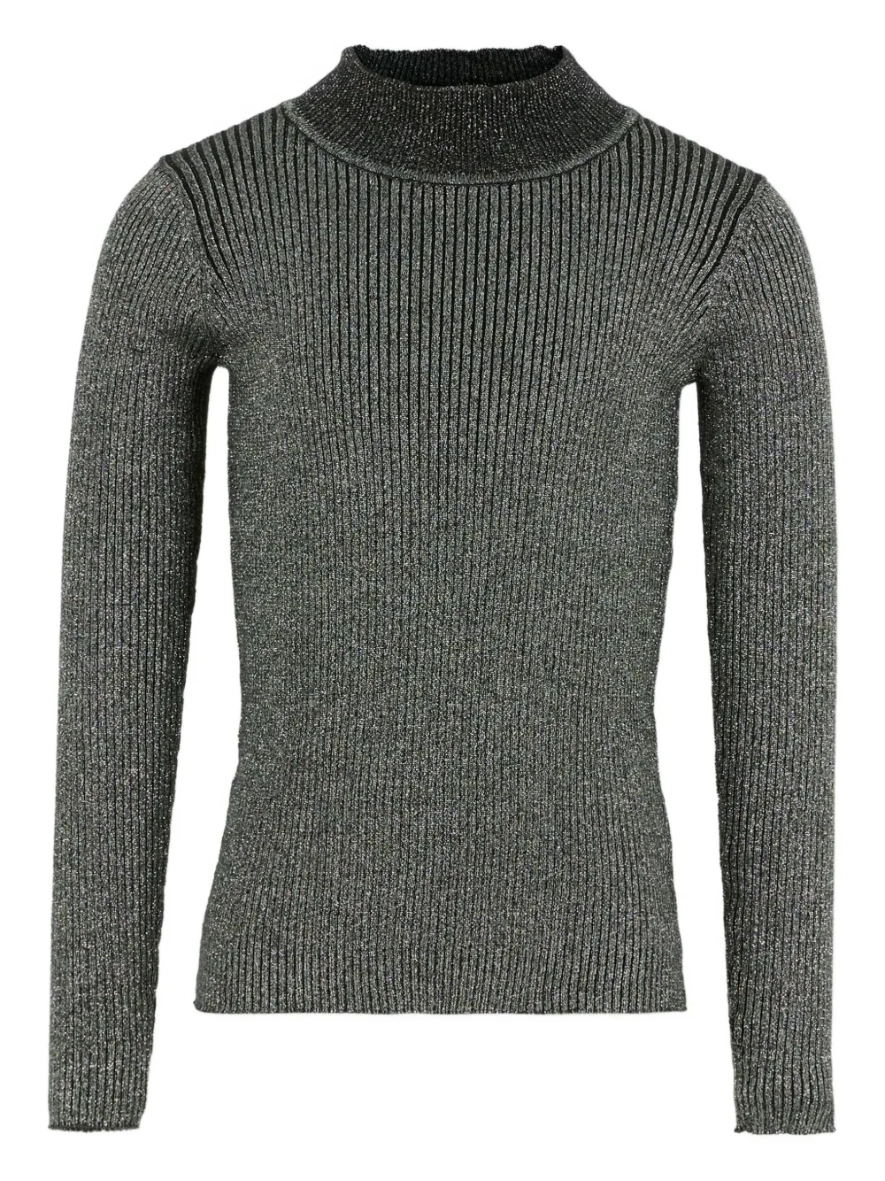 Molo ribbed mock-neck sweater | Grey | Image 1