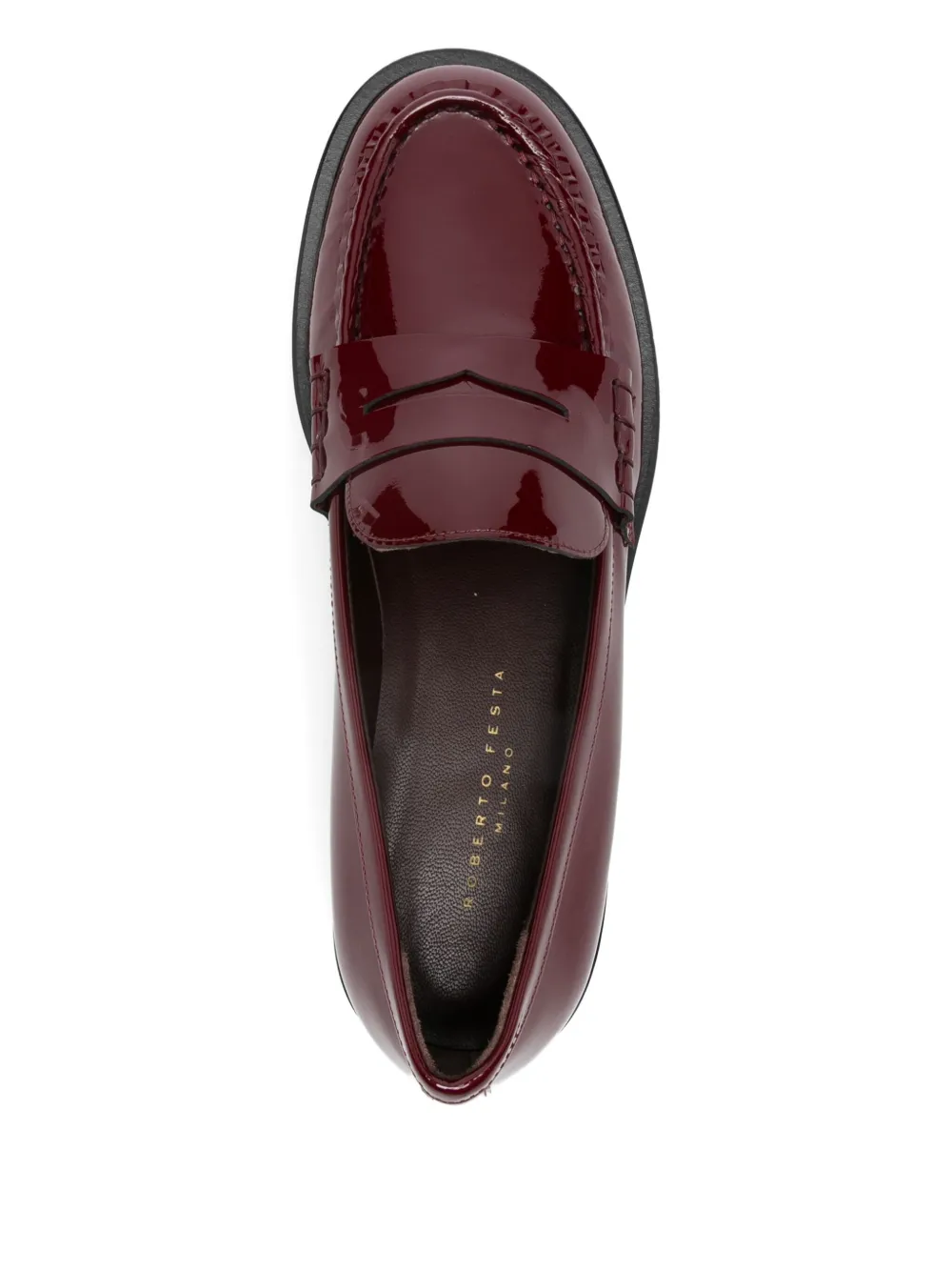 Roberto Festa Loafers van lakleer Rood