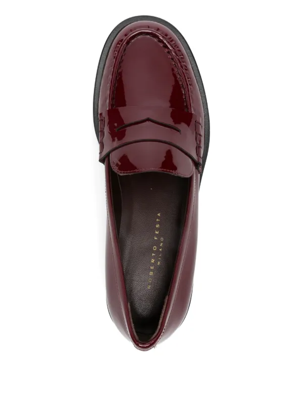 Roberto Festa Mocassini In Pelle Rosso FARFETCH IT