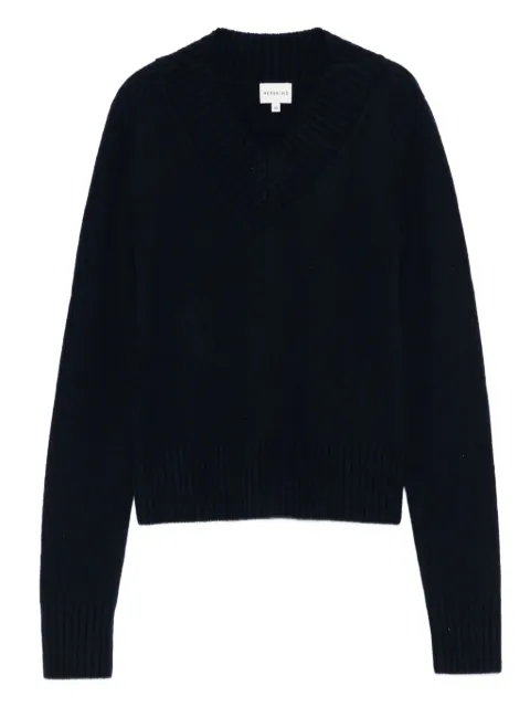 HERSKIND V-neck ribbed sweater
