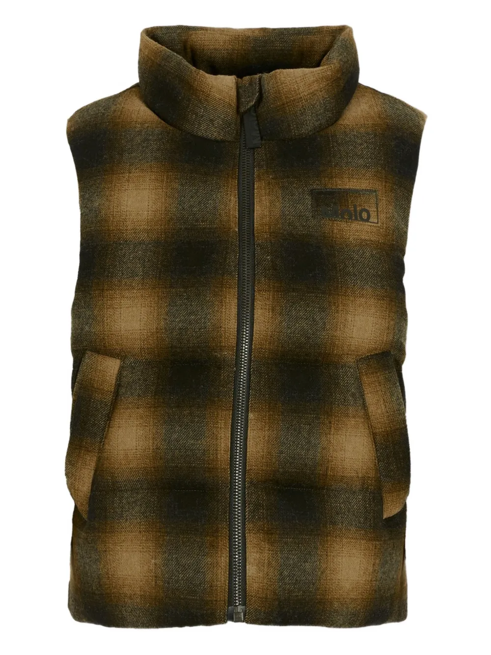 Molo plaid padded gilet | Green | Image 1