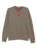 HUGO logo-patch sweatshirt - Green