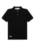 Comme Des Garçons Play x Invader pixel-heart polo shirt - Black