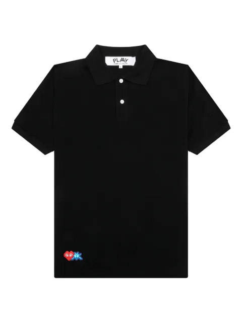 Comme Des Garçons Play x Invader pixel-heart polo shirt