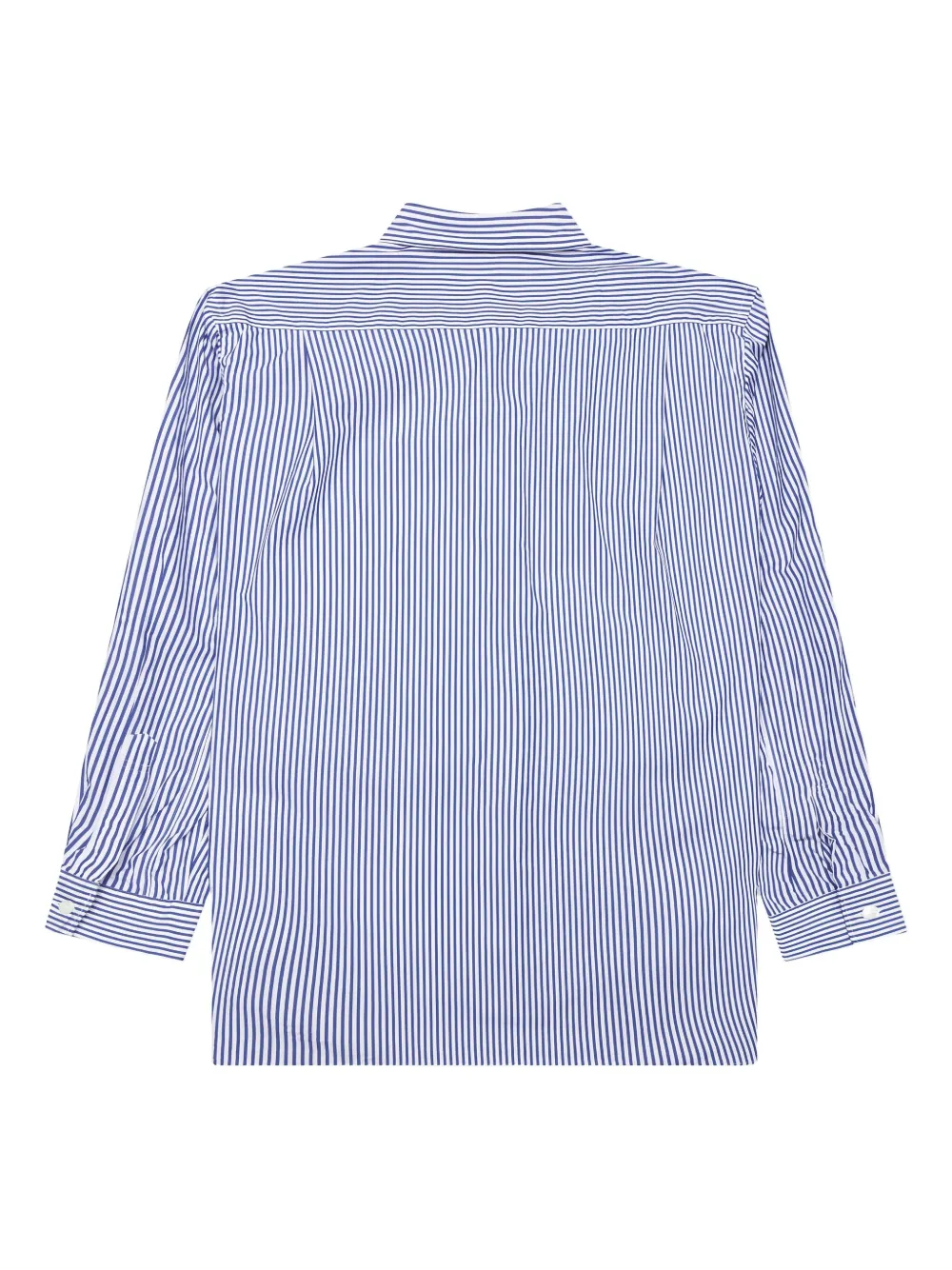 Comme Des Garçons Play Gestreept overhemd met geborduurd detail - Blauw