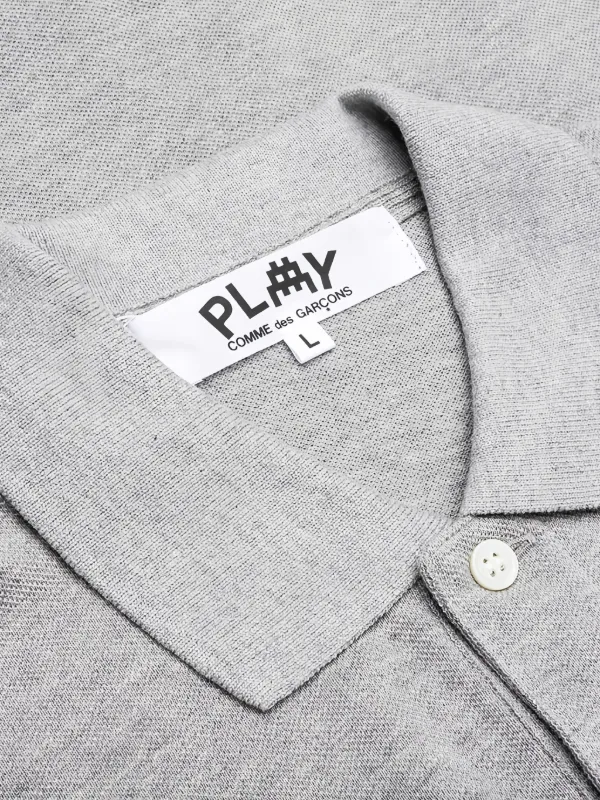 Comme Des Garçons Play コットン ポロシャツ | グレー