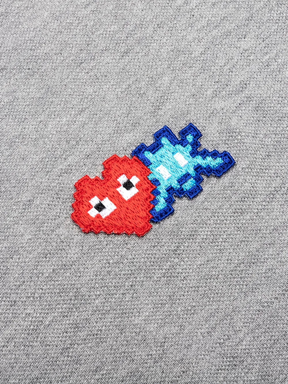 Comme Des Garçons Play Cotton Polo Top In Gray
