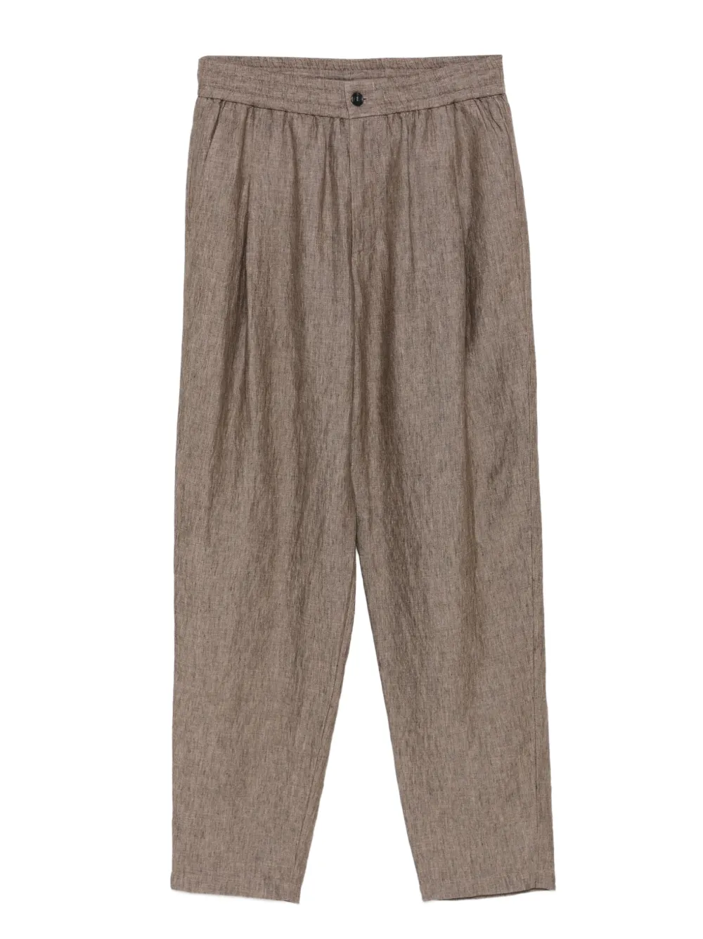 Giorgio Armani pleated elasticated-waist trousers | Brown | Image 1
