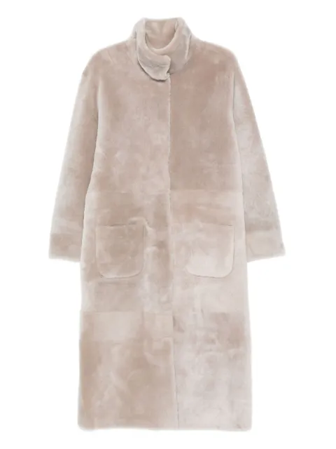 Simonetta Ravizza high-neck patch-pocket coat
