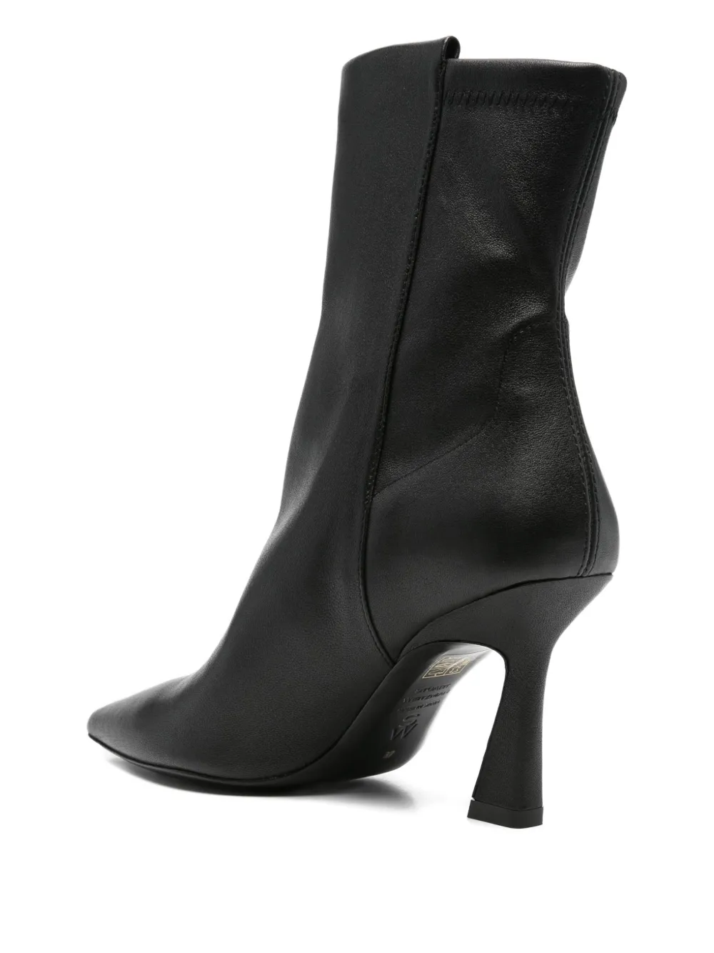 Stuart Weitzman 50mm Vinnie Leather Ankle Boots In Black