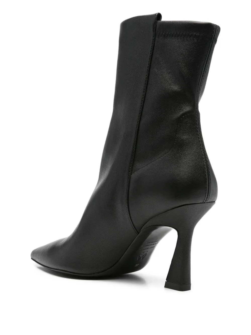 Stuart Weitzman 50mm Vinnie leather ankle boots Zwart