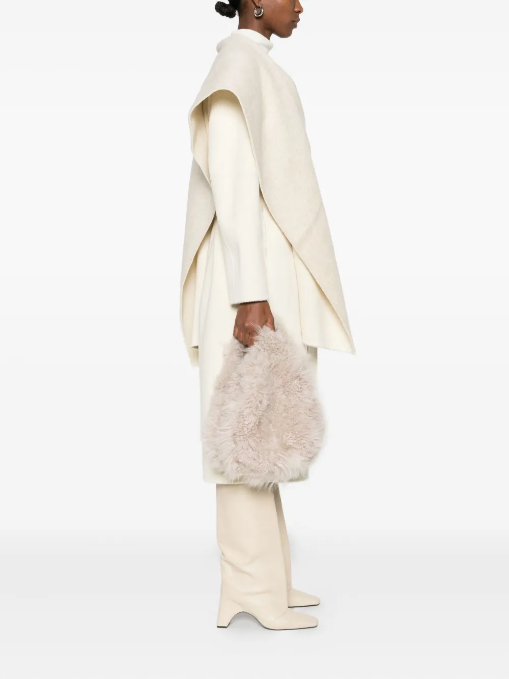 Simonetta Ravizza Furrissima Tote Bag In White