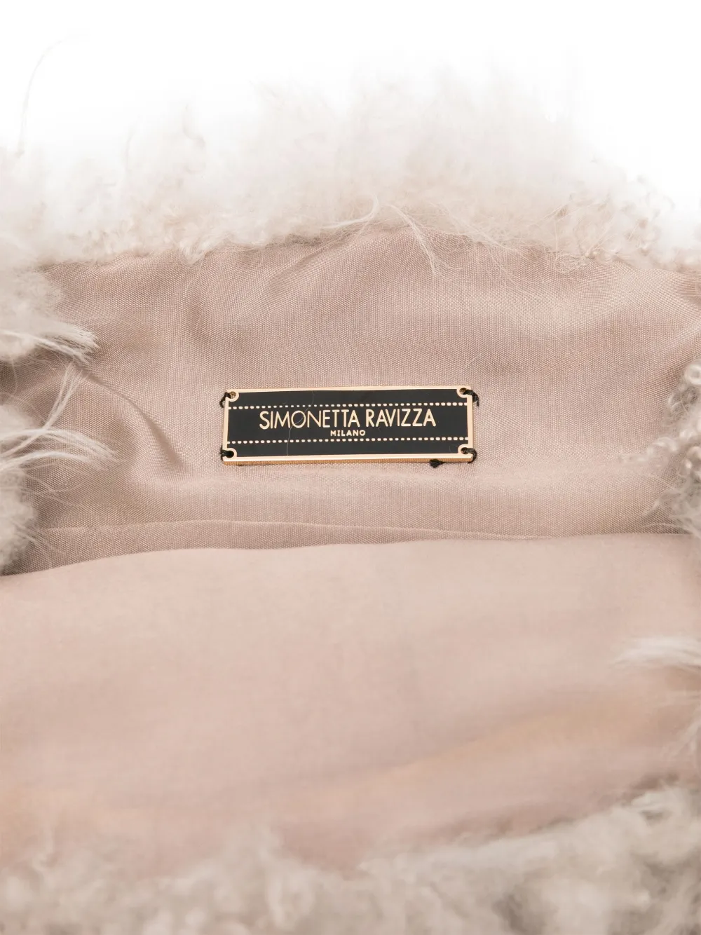 Simonetta Ravizza Furrissima Tote Bag In White